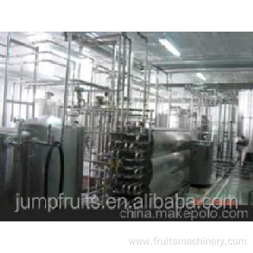 Complete unit of industrial tomato puree processing machine